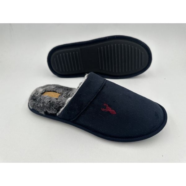 Memory Foam Mens' Indoor Slippers TPR Rubber Sole Warm House Shoes Custom Sizes