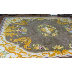 Quality Comfortable Handmade Woollen Carpet / Chinese Hand Knotted Wool Rugs for sale