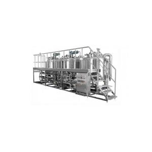 Mirror Polish Surface 3 Vessel Brewhouse Manual Control System With 1 Year