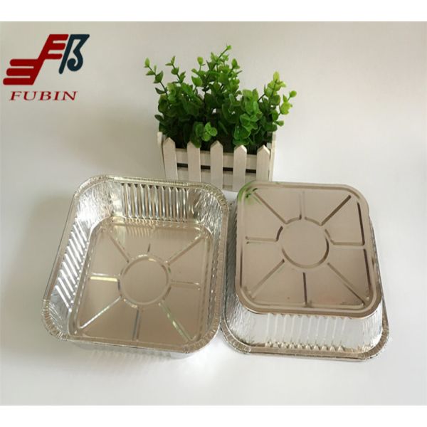 Buy Thermal Insulation 8 Inch Square Foil Tray FDA certificate at wholesale prices