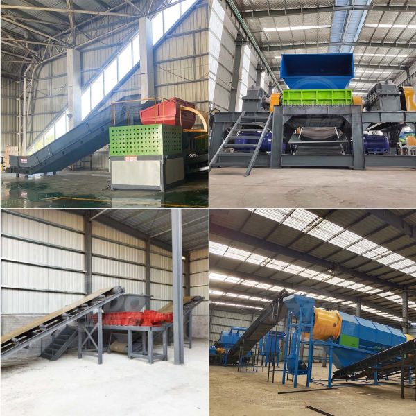 Waste Recycling Scrap Shredder Machine Double Shaft Scrap Iron Shredder