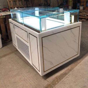 1.2m Cheese Cake Display Fridge Air Cooling System