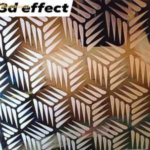 Silver Super Mirror Etched Stainless Steel Sheet Metal Plate