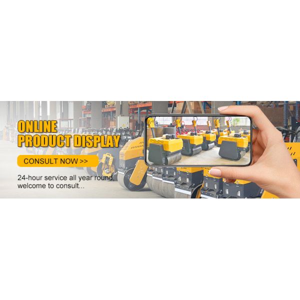 New Small Vibratory Road Roller Gasoline Engine Mini Asphalt Double Drum Road Roller for Sale