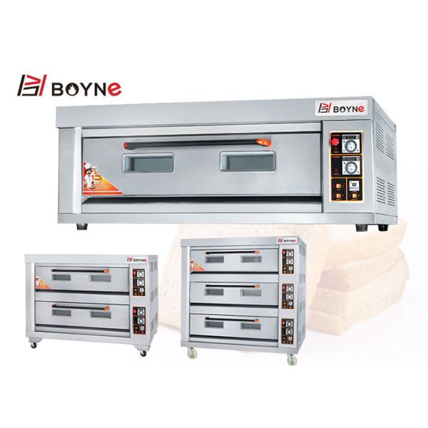 Hotel Kitchen Bakery One Deck 3 Tray Gas Bake Oven Pizzeria Ovan Max temp 400 Degree