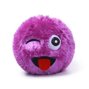 Polyester Outer Skin Material 9" Fuzzy Face Inflatable Light Bouncing Soft Ball