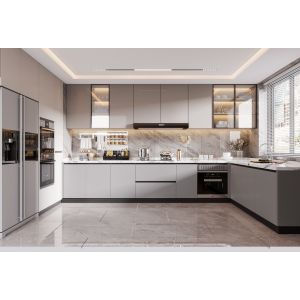 Modern Modular Kitchen Cabinet MDF Plywood Storage