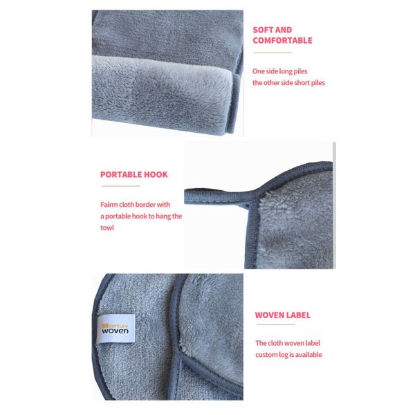 Super Soft Microfiber Makeup Cloth , Makeup Eraser Towel 18cm X 40cm