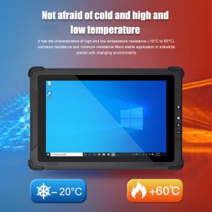 10 Inch Waterproof Tablet PC with Win 10 and USB Type C EM-I12U Industrial Intel