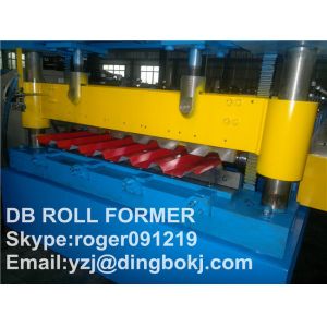 Trapezoidal Roof Steel Tile Forming Machine With Chain Transmission