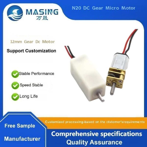 Micro Waterproof motor 12MM 4.5V 5V 6V Electric Metal Brush DC Gear Motor N20 For Intelligent Robot