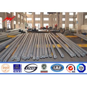S500 Q345 Galvanized Steel Transmission Pole Conical ASTM A123