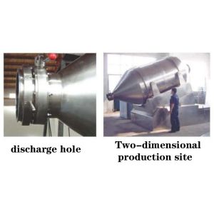 Stainless Steel Industrial Mixer Machines 12000L Two Dimensional Motion Powder
