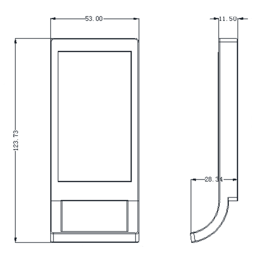 Touched screen Keypad Electric Cabinet Lock for Sauna Cabinet Zinc Alloy housing