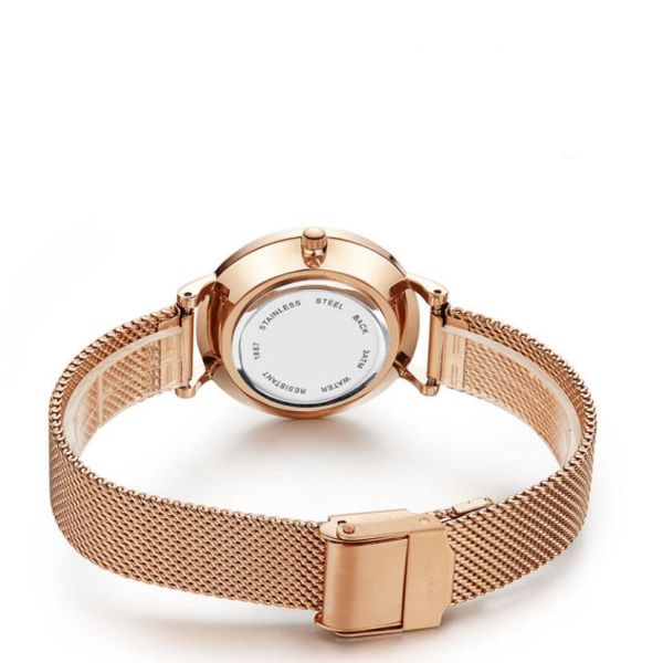 GL20 Quartz Womens Fashion Watch with Stainless steel mesh strap