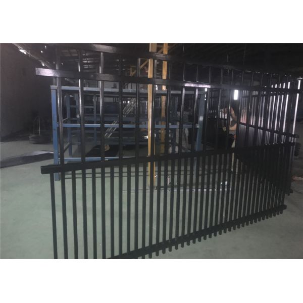 1800mm x 2400mm Garrison Fencing 2100mmx2400mm Panels Stain Black Interpon