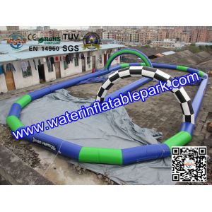 ODM / OEM Available Inflatable Race Track Game For Zorb Ball