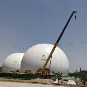 China Customized Round Double Membrane Biogas Holder With Long Lifespan on sale