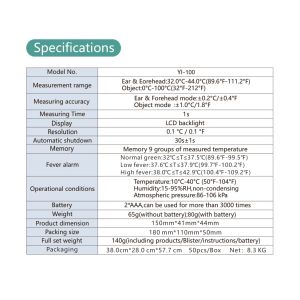 Multifunction Contactless Digital Infrared Baby Thermometer 1 Second