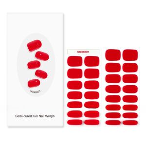 Quality Upgrade Your Nail Game with Eco-friendly Semi Cured Gel Nail Stickers and UV Lamp for sale