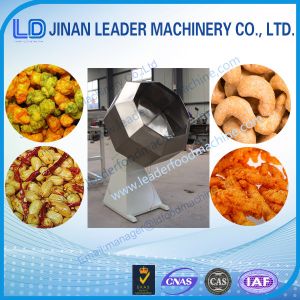 China Industrial double single-drum snack puff food flavoring line on sale