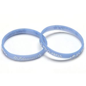 Eco Friendly Multi Colored Silicone Bracelets Custom Made EU Standard