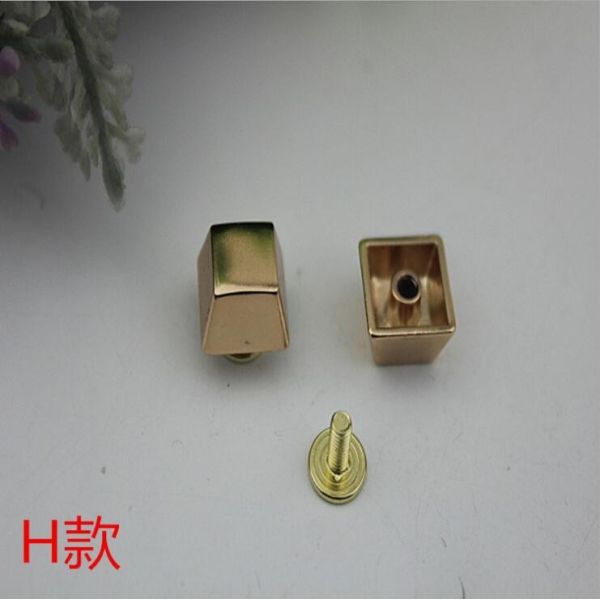 Buy 2019 New idea products design square 8 mm gold metal decorative rivets for handbag at wholesale prices