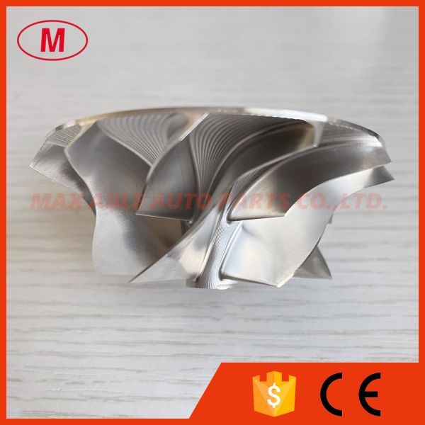 GT15-25 reverse 51.00/71.00mm 6+6 blades high performance milling/aluminum 2618/billet compressor wheel