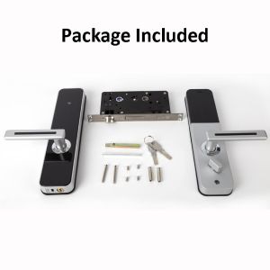 Key-Free Touchscreen Combination Door Lock With Handle Aluminium Alloy