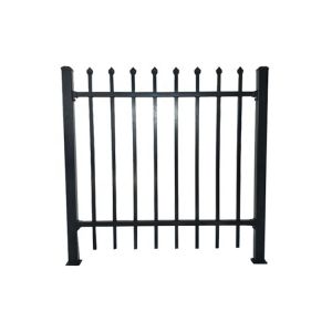 Wrought Iron Zinc Steel Palisade Fencing Easily Assembled Eco Friendly