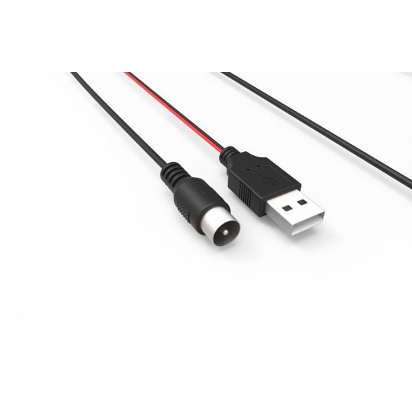 Digital Satellite Color TV Indoor Antenna with RG174 Cable 110mm Height and Materials