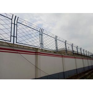 Military Welded Rhombus Razor Mesh Fence For Perimeter Protection