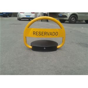 Waterproof Yellow Automatic Parking Lock With Smart Remote Control System