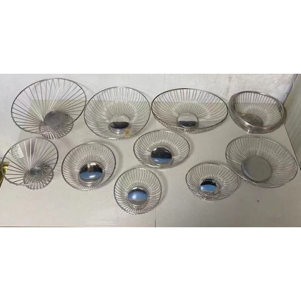 Buy Punch Press Stamping Fruit And Vegetable Wire Basket OEM Available at wholesale prices