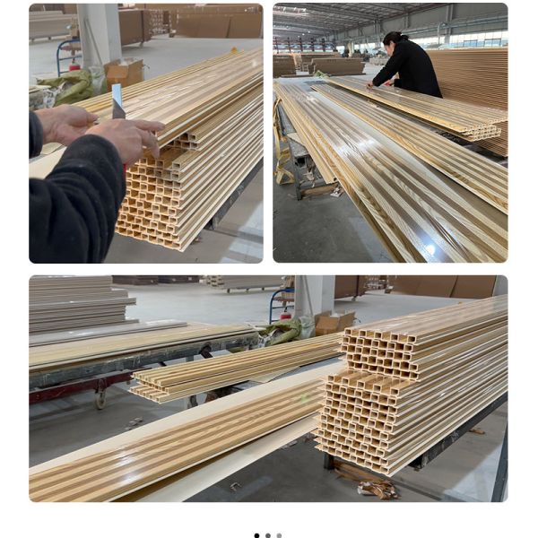 Grooved PVC Wood Plastic Composite Decking Boards 8mm