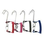 Diving Tool Coiled Tool Lanyard Steel Wire Rope Subsea Colored Lanyard With J