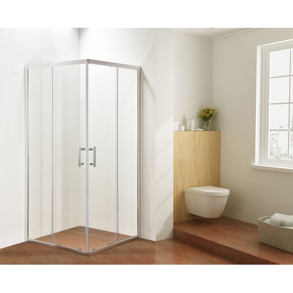 Buy 900x900x1900mm Corner Shower Cubicle Tempered Glass at wholesale prices