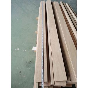 Unfinished And Brushed Solid Oak Stair Nosing A/B Grade Customized Size