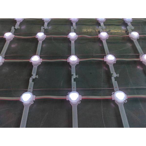 LED Mesh Screen in outdoor setting