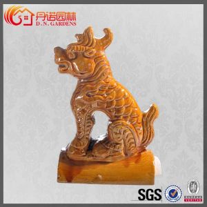 China Temple Garden Ornamental Clay Ridge Tiles on sale