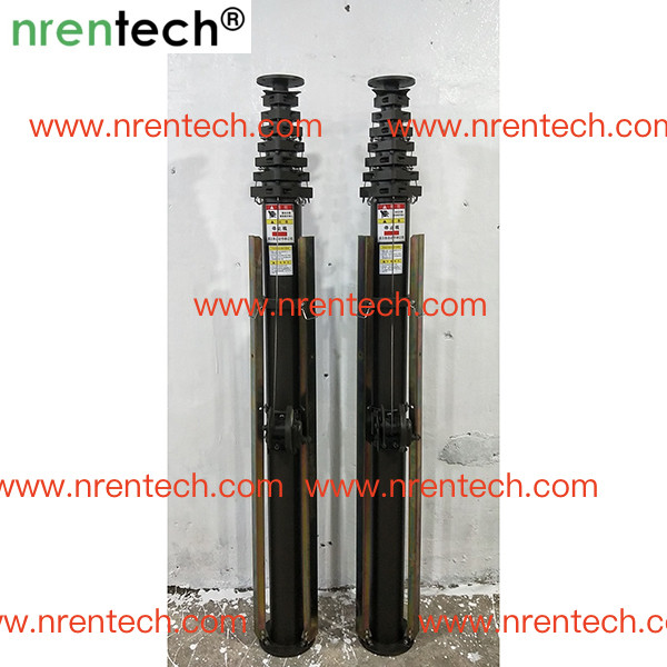 Buy 12m manual operation telescopic mast for mobile antenna manual crank telescopic antenna mast at wholesale prices