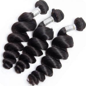 Wet And Wavy Human Hair Extensions Peruvian Virgin Hair Deep Wave With Closure