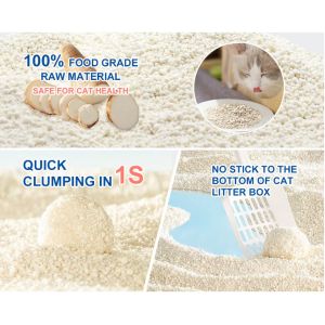 China Eco Friendly Biodegradable Cassava Cat Litter Factory Made Odor Control Fast Absorbent Low Dust Safe For Kitten Adult Cats And Sensitive Paws on sale
