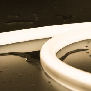 24V Silicone Neon Strip WHT 2700K UV Resistant Top Bending IP67