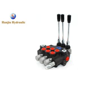 Hydraulic Agricultural Machines Directional Control Valve 3 Levers 21gpm