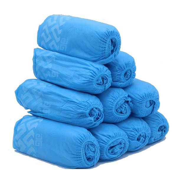 Antiskid SMS Disposable PP Shoe Covers 40gsm 40 * 15cm For Cleaning Room