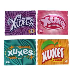 Holographic Moistureproof Mylar Weed Bags Custom Cbd Gummies Packaging