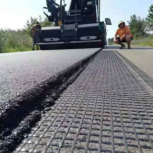 Free Spare Parts Black Polyester Biaxial PET Geogrid for Slope Reinforcement 25-150KN/M