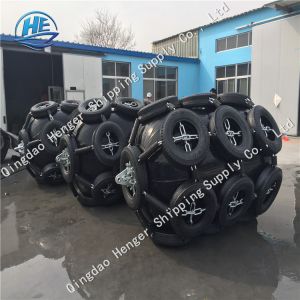 Length 9m Diameter 4.5m 80kPa Pneumatic Rubber Fender