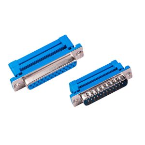 Female Male Small Electrical Connectors IDC Crimp Type D-SUB Connector For Flat